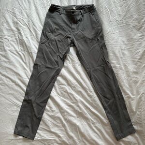 lululemon athletica Gray Chinos with Straight Leg Design and Zipper Fly